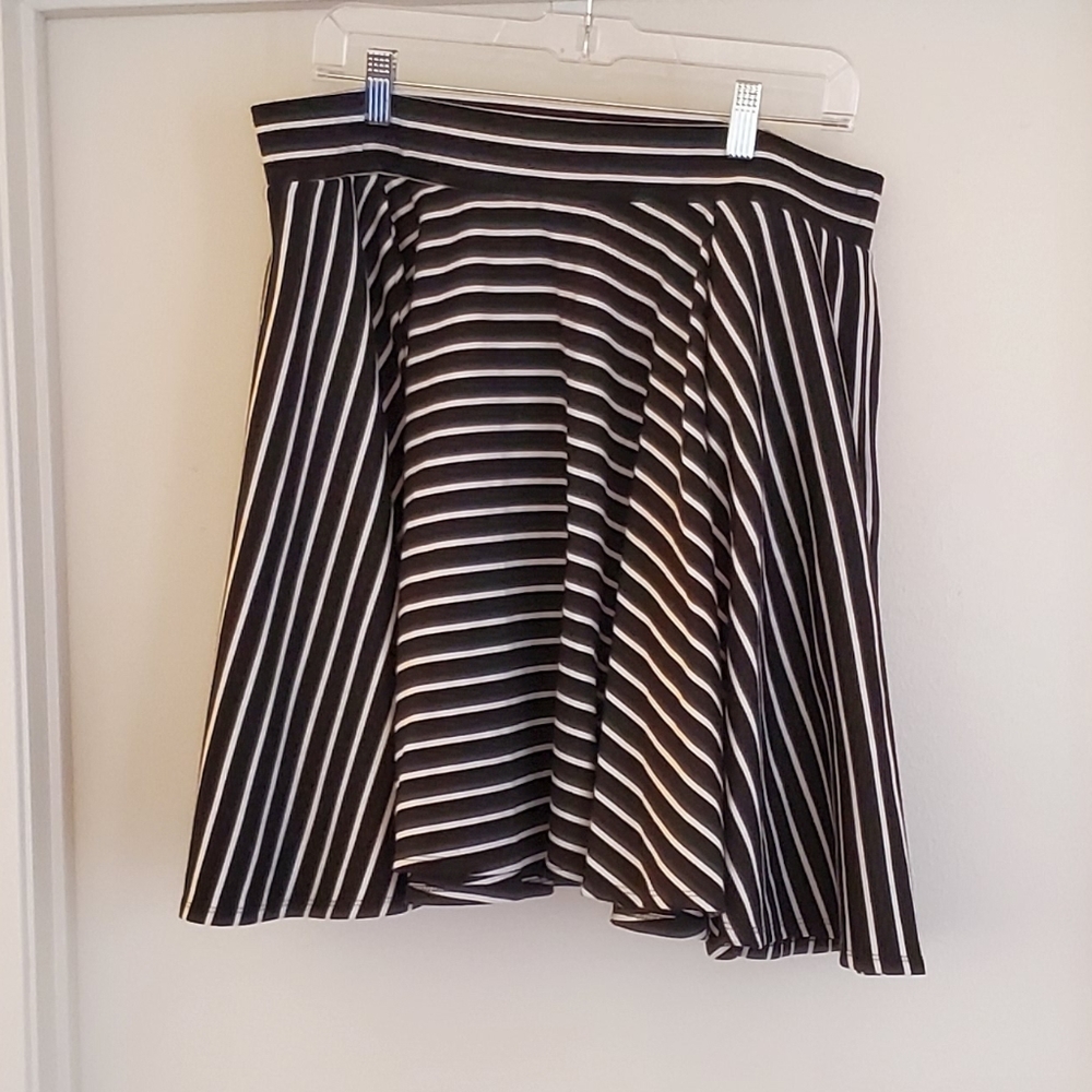 Torrid - Striped Circle Mini Skirt